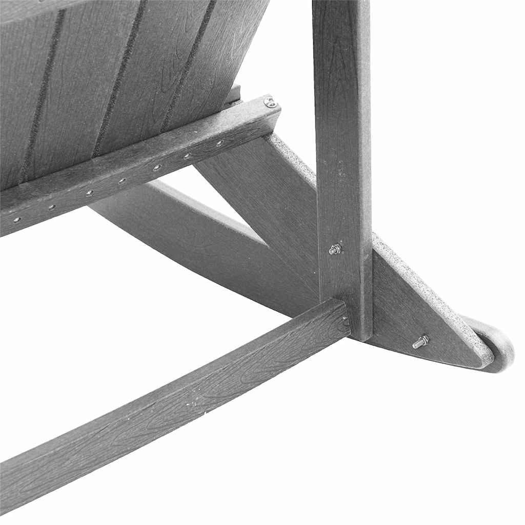 Adirondack hintaszék Világosszürke HDPE