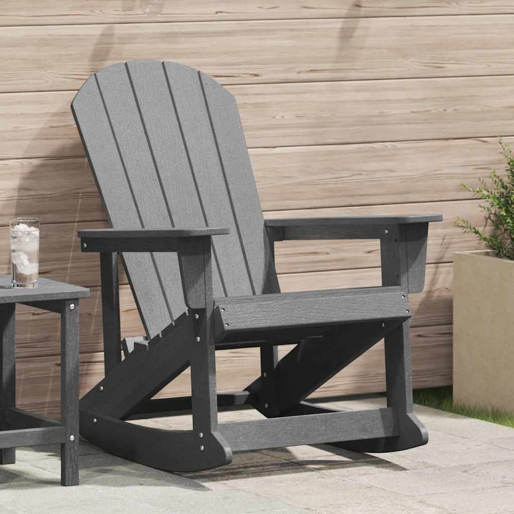 Adirondack hintaszék Világosszürke HDPE