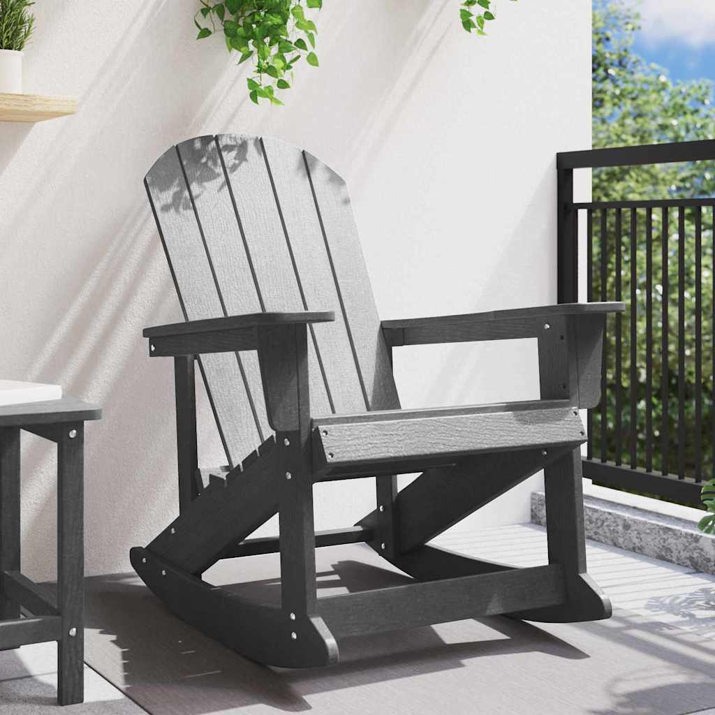 Adirondack hintaszék Világosszürke HDPE