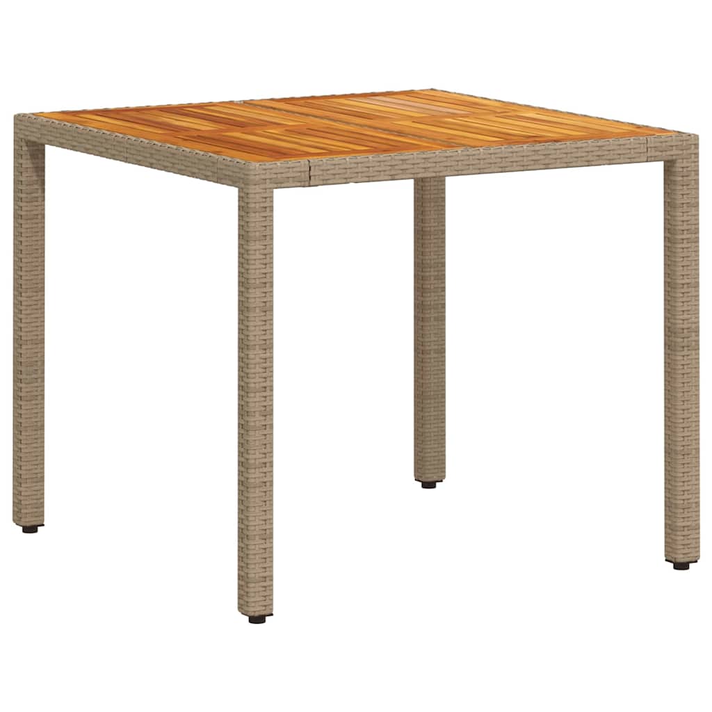 Kert étkező szett 3 pcs Bézs polirattan