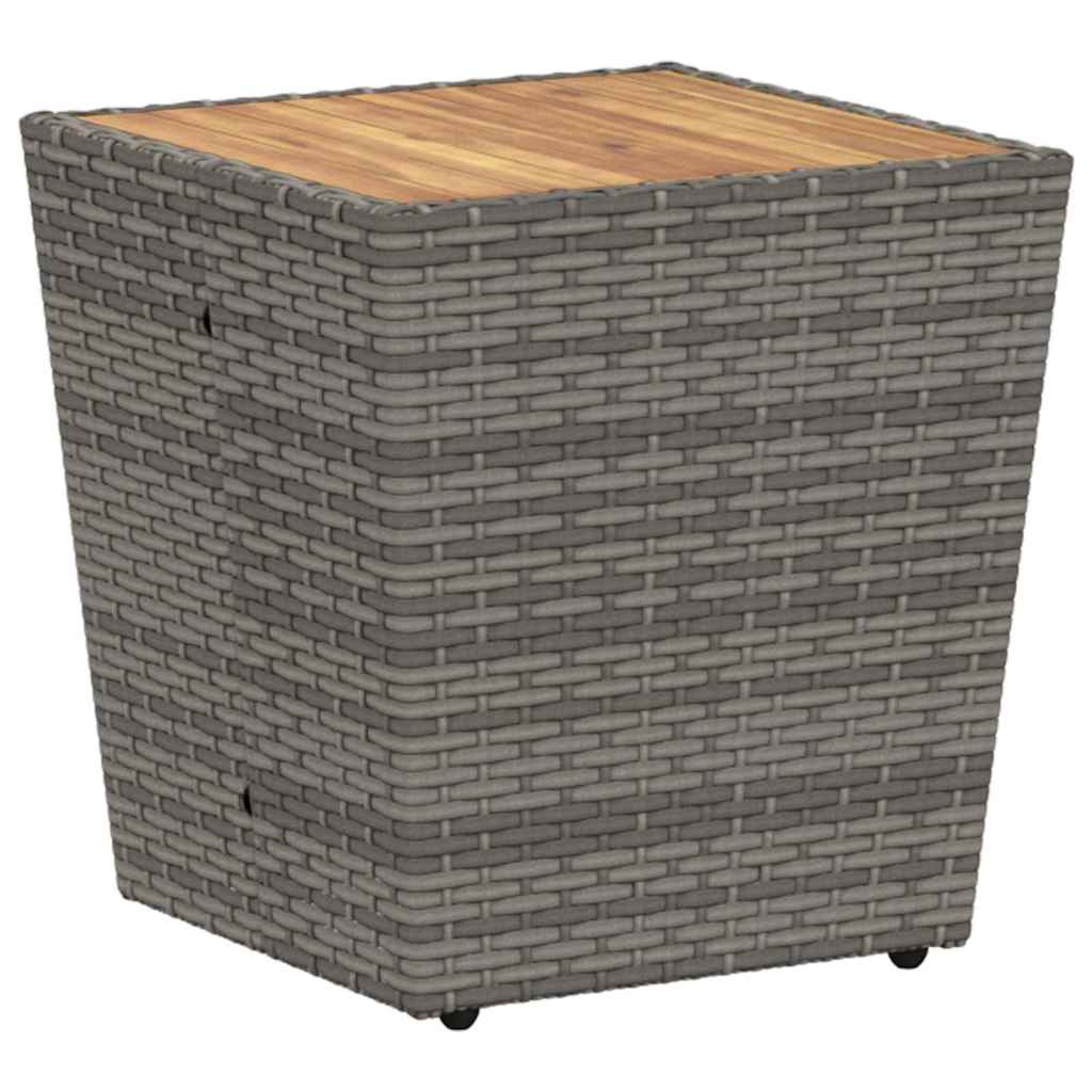 Kert Bistro Készlet 3 pcs Szürke polirattan