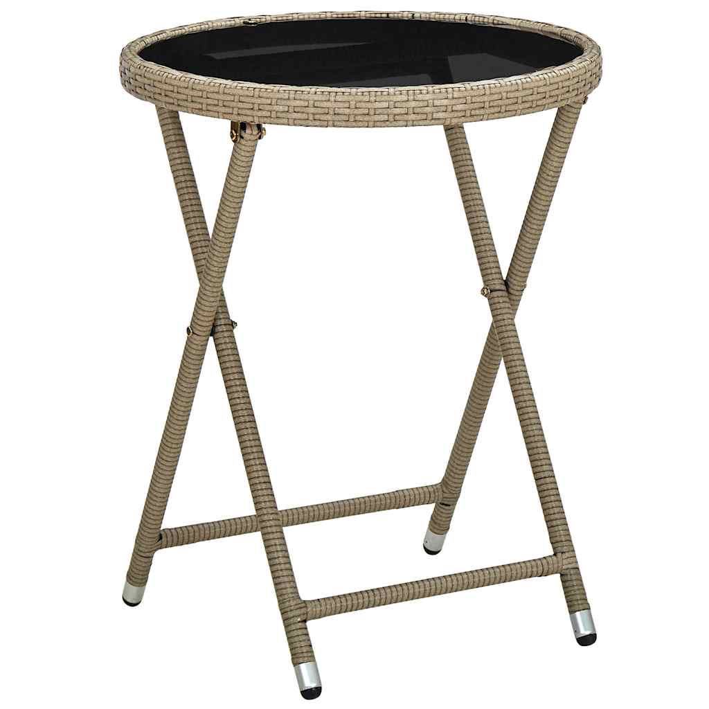 Kert Bistro Készlet 3 pcs Bézs polirattan