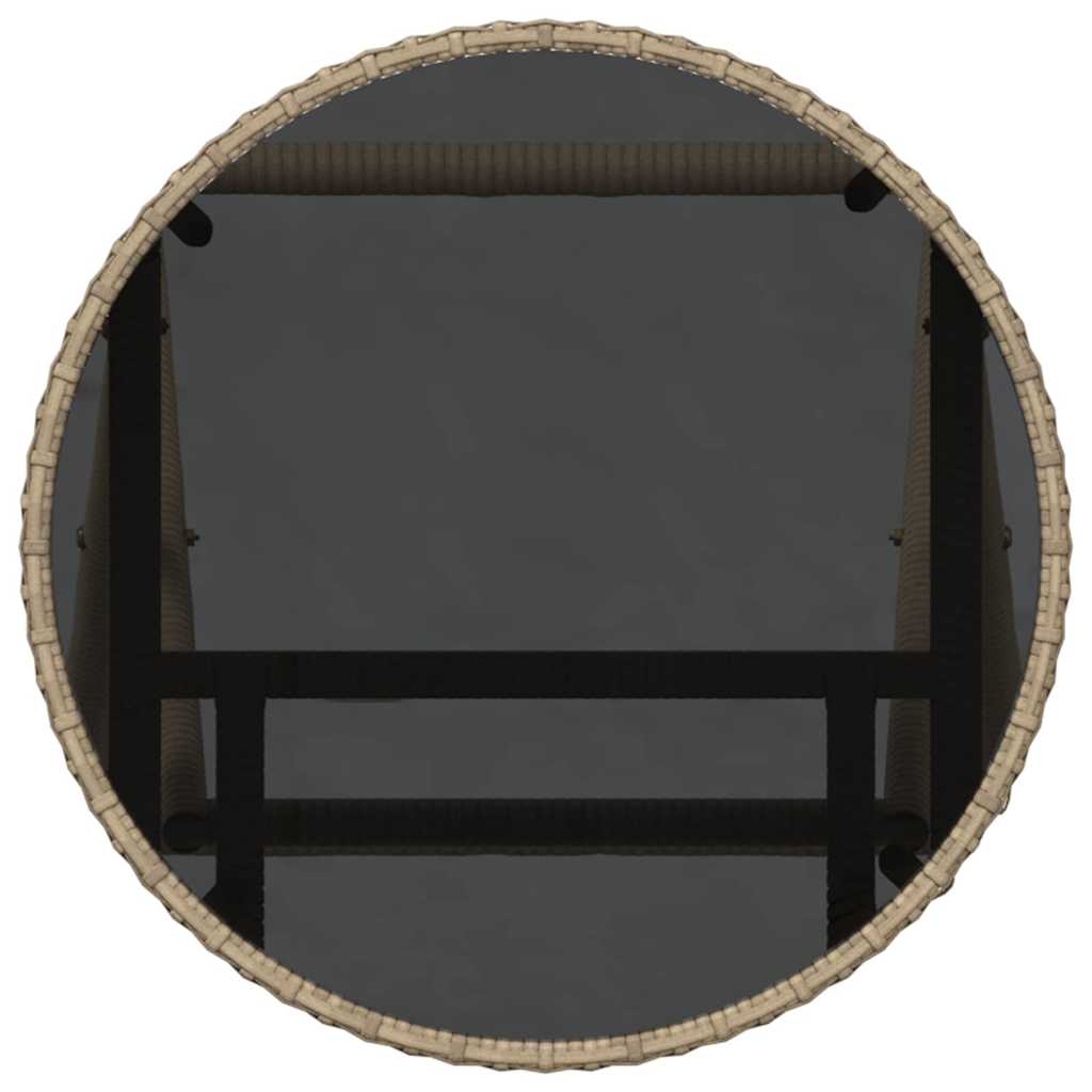 Kert Bistro Készlet 3 pcs Bézs polirattan