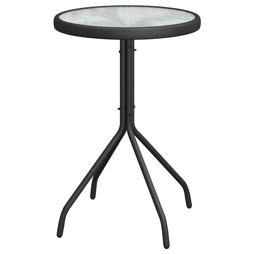 Kert Bistro Készlet 3 pcs Fekete Acél