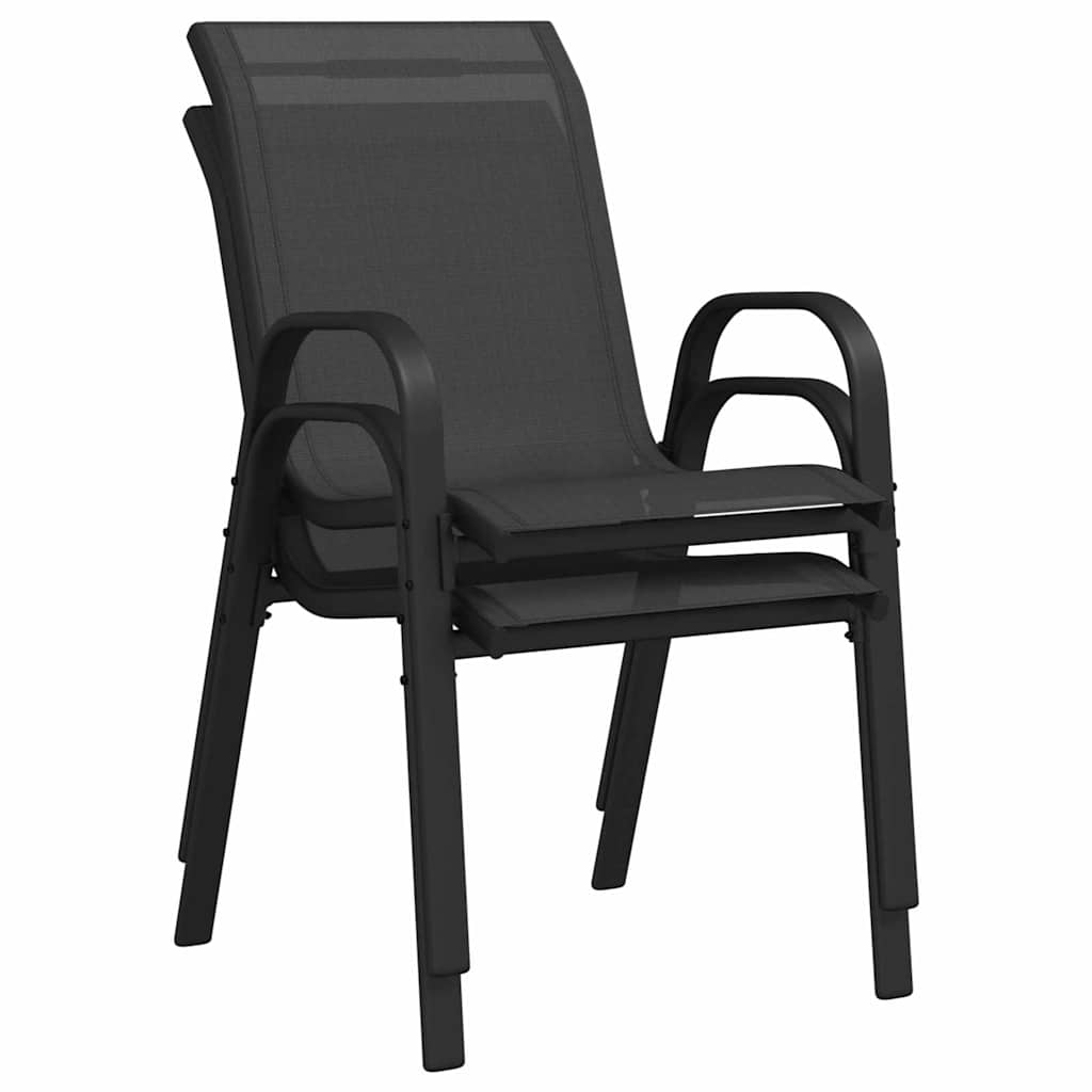 Kert Bistro Készlet 3 pcs Fekete Acél