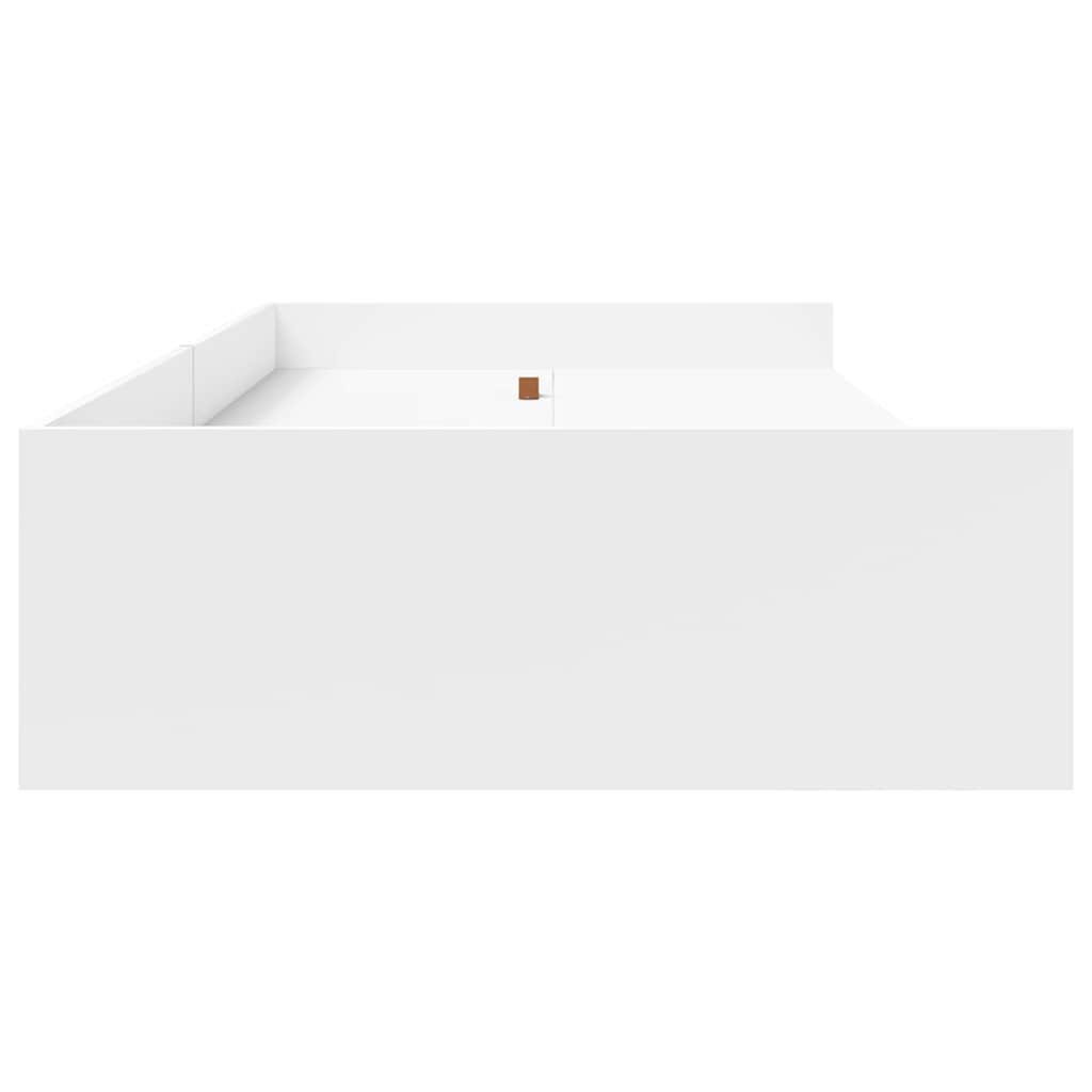 Ágykeret fiókkal fejtámlával Fehér 80 x 200 cm Szerelt Fa