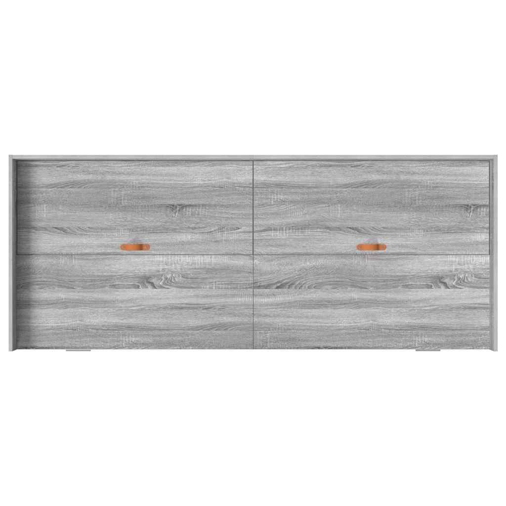 Ágykeret fiókkal tárolóval Szürke Sonoma 75 x 190 cm Szerelt Fa