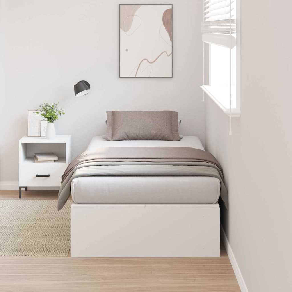 Ágykeret tárolóval tárolóval Fehér 80 x 200 cm Szerelt Fa