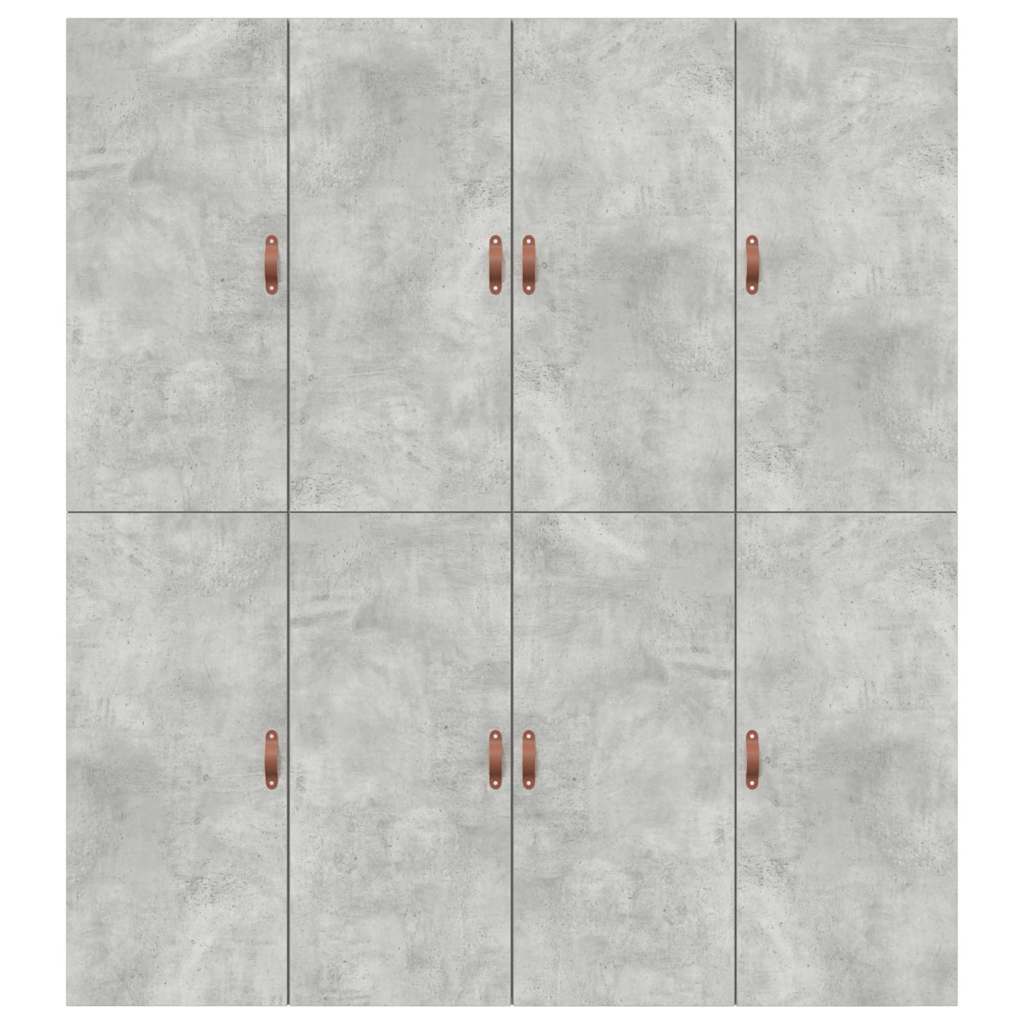 Ágykeret tárolóval ajtóval Beton Szürke 200 x 200 cm Szerelt Fa