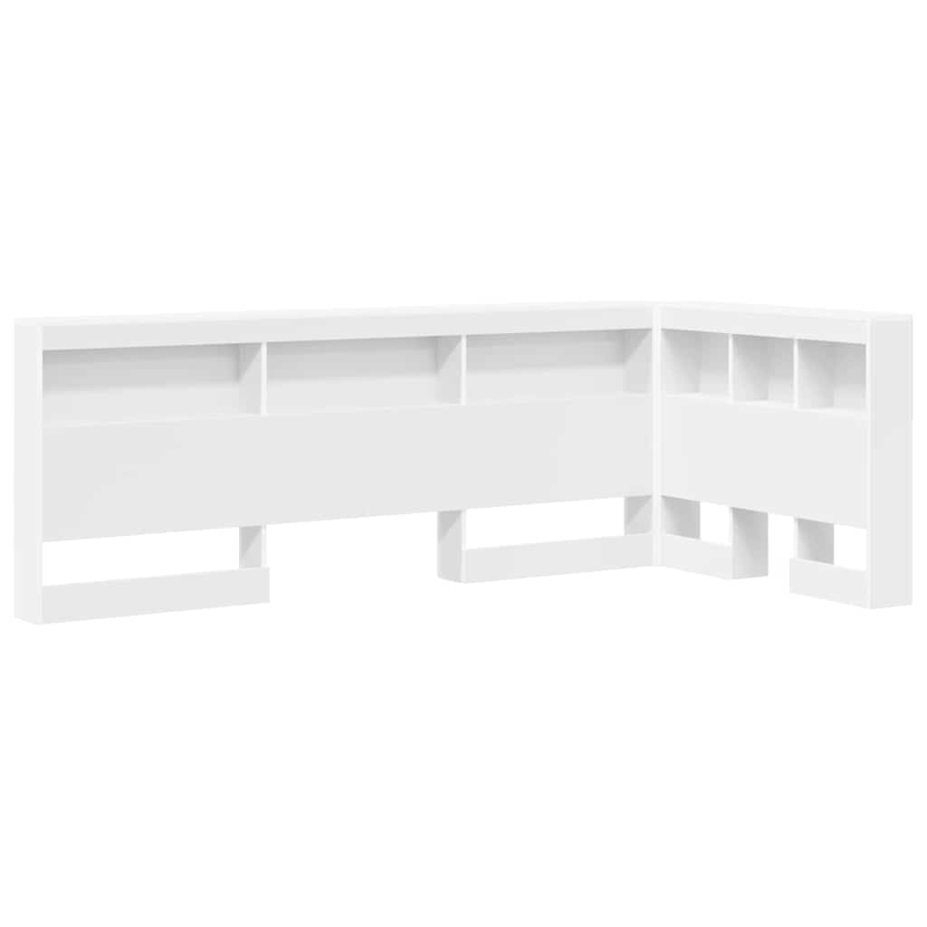 Tároló fejtámla Fehér Szerelt Fa