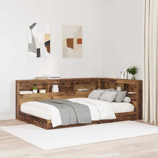 Tároló fejtámla Öreg fa 207,5 x 137,5 x 76,5 cm Faanyag