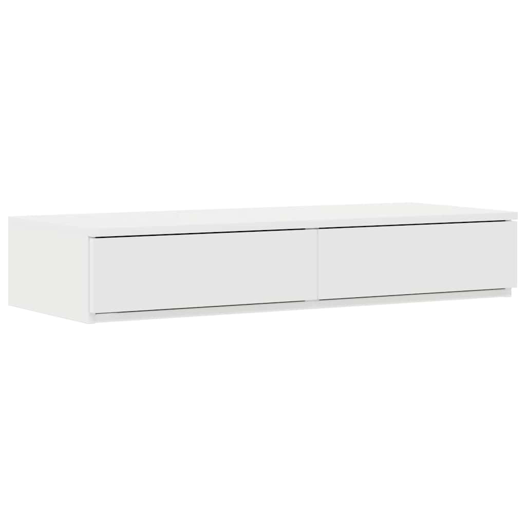 Ágykeret tárolóval fiókkal tárolóval Fehér 80 cm Szerelt Fa