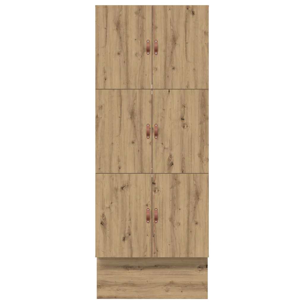 Ágykeret tárolóval fiókkal Artisan tölgy 100 cm Faanyag