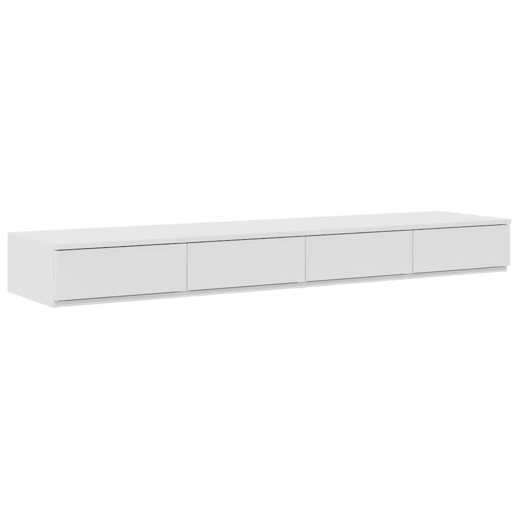 Ágykeret tárolóval fiókkal tárolóval Fehér 150 cm Szerelt Fa