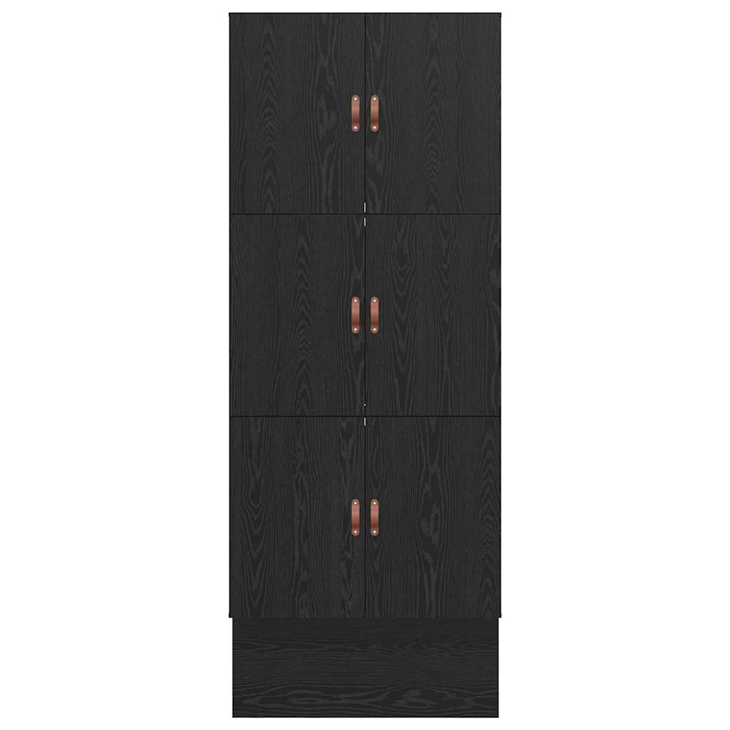 Ágykeret tárolóval fiókkal tárolóval Fekete tölgy 90 cm Faanyag