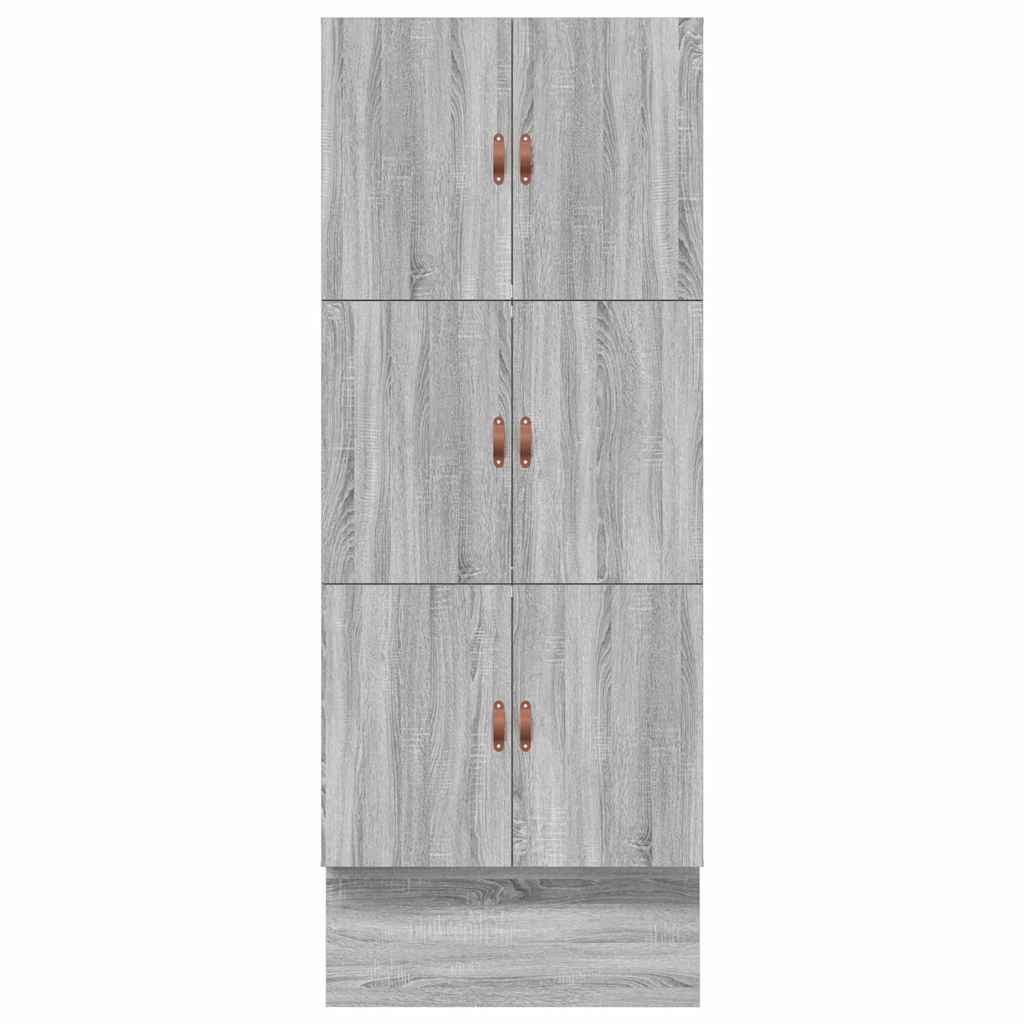 Ágykeret tárolóval fiókkal Szürke Sonoma 75 cm Szerelt Fa