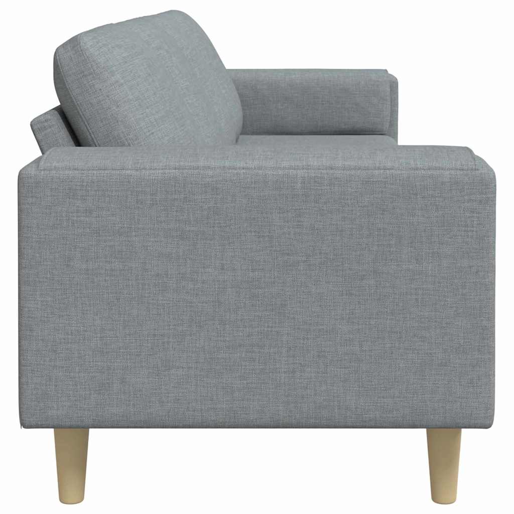 Nappali Kanapé Világosszürke 250 x 77 x 76 cm Poliészter