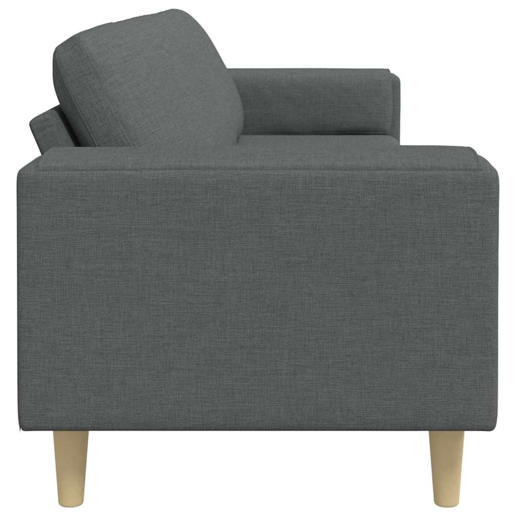 Nappali Kanapé Sötétszürke 250 x 77 x 76 cm Poliészter