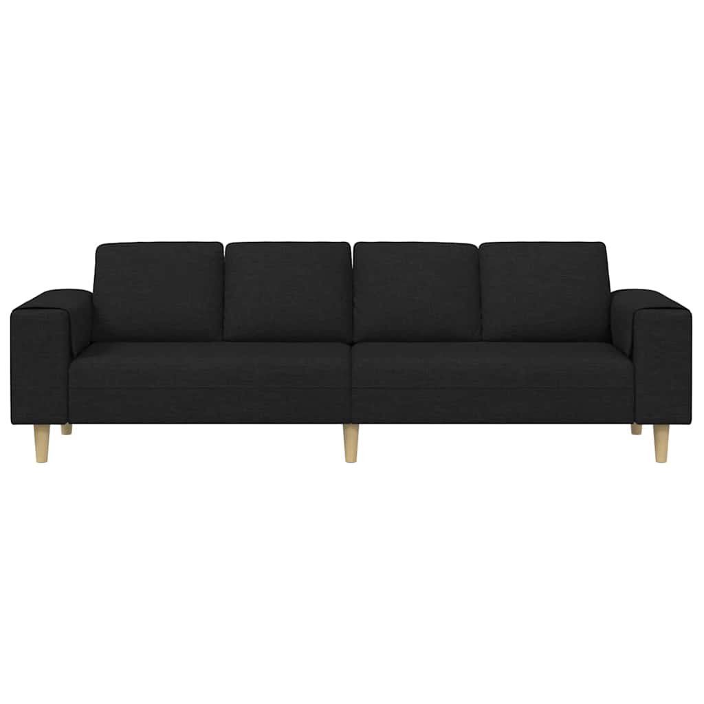 Nappali Kanapé Fekete 250 x 77 x 76 cm Poliészter