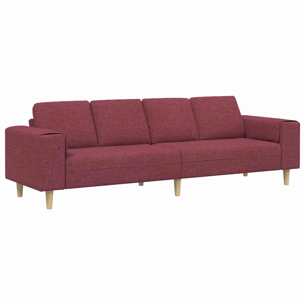 Nappali Kanapé Bordó 250 x 77 x 76 cm Poliészter