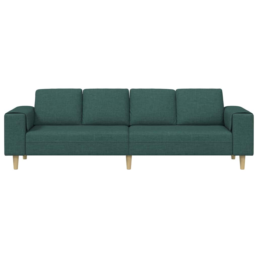 Nappali Kanapé Sötétzöld 250 x 77 x 76 cm Poliészter