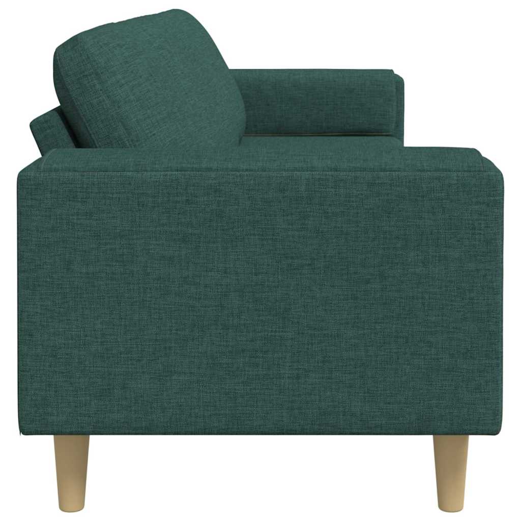 Nappali Kanapé Sötétzöld 250 x 77 x 76 cm Poliészter