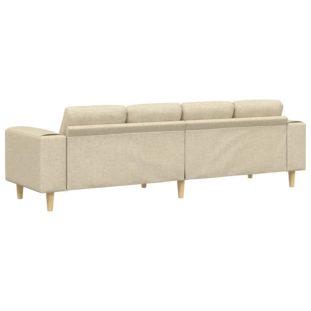 Nappali Kanapé Krém 250 x 77 x 76 cm Poliészter