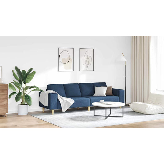 Nappali Kanapé Kék 250 x 77 x 76 cm Poliészter