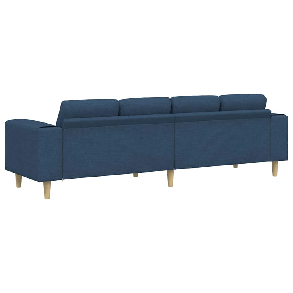 Nappali Kanapé Kék 250 x 77 x 76 cm Poliészter