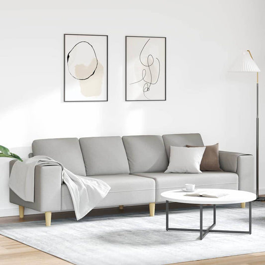 Nappali Kanapé Felhőszürke 250 x 77 x 76 cm Poliészter
