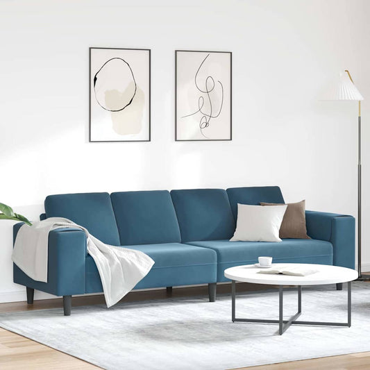 Nappali Kanapé Kék 250 x 77 x 76 cm