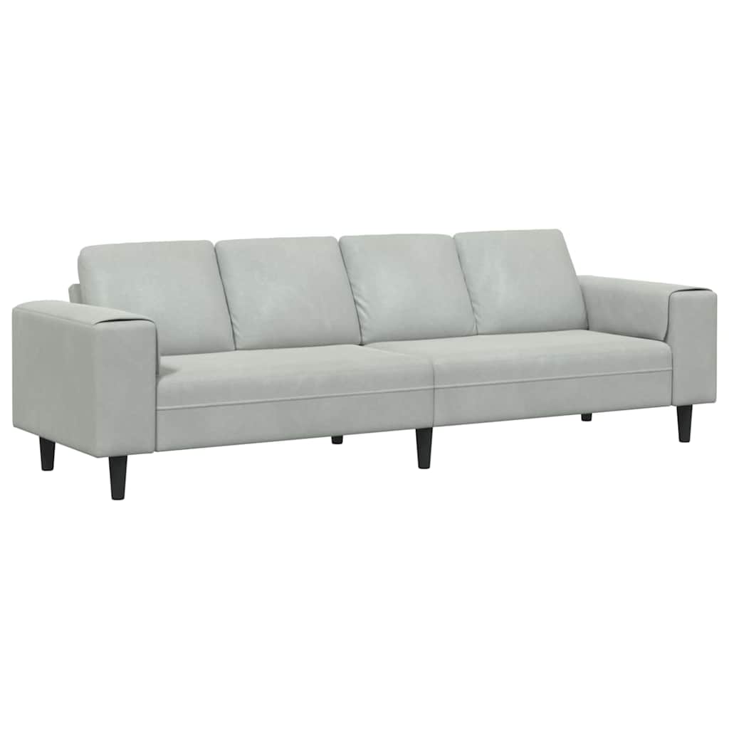 Nappali Kanapé Világosszürke 250 x 77 x 76 cm
