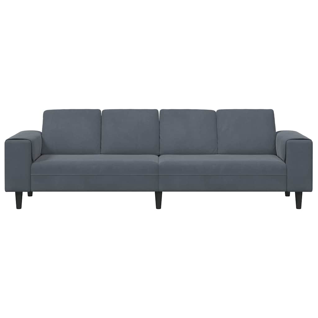 Nappali Kanapé Sötétszürke 250 x 77 x 76 cm