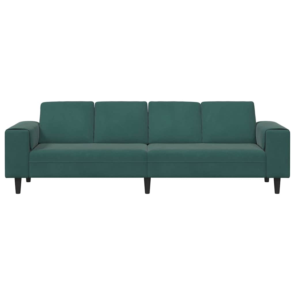 Nappali Kanapé Sötétzöld 250 x 77 x 76 cm