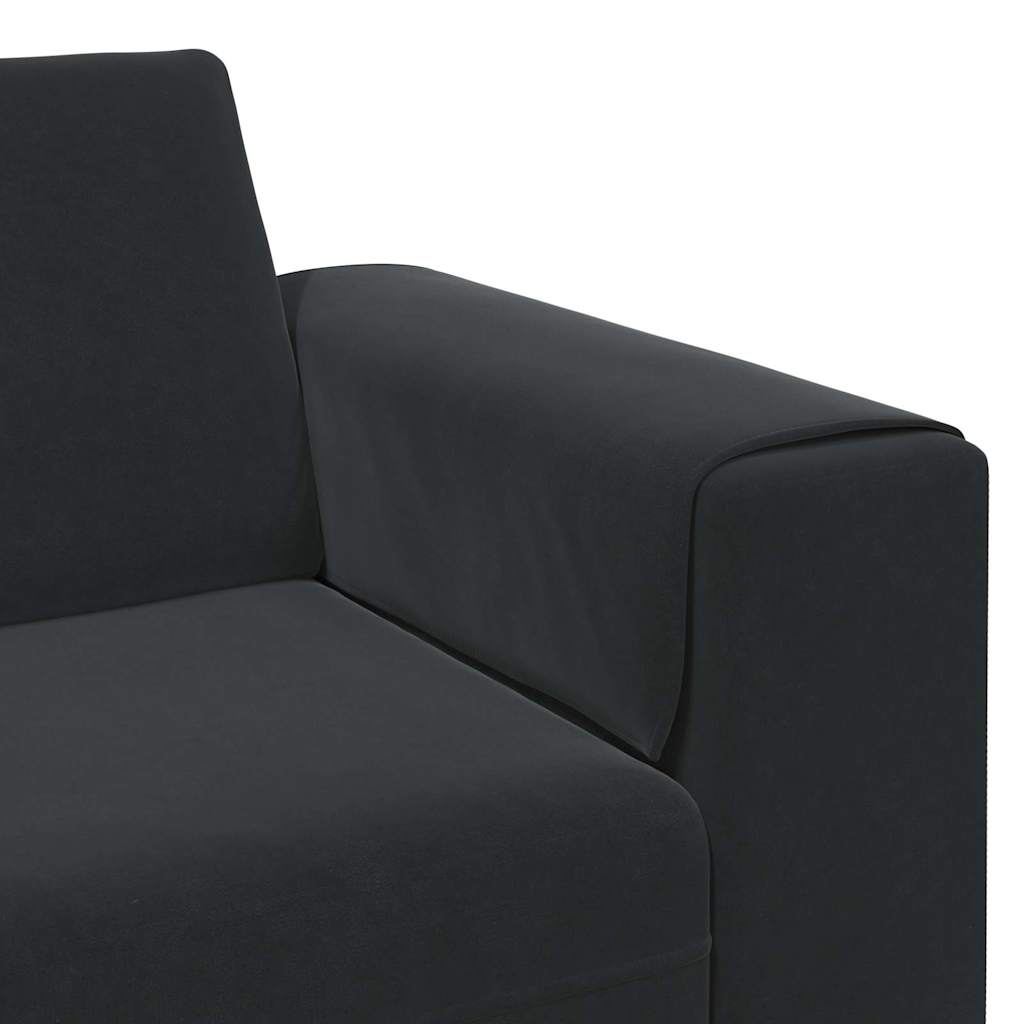 Nappali Kanapé Fekete 250 x 77 x 76 cm