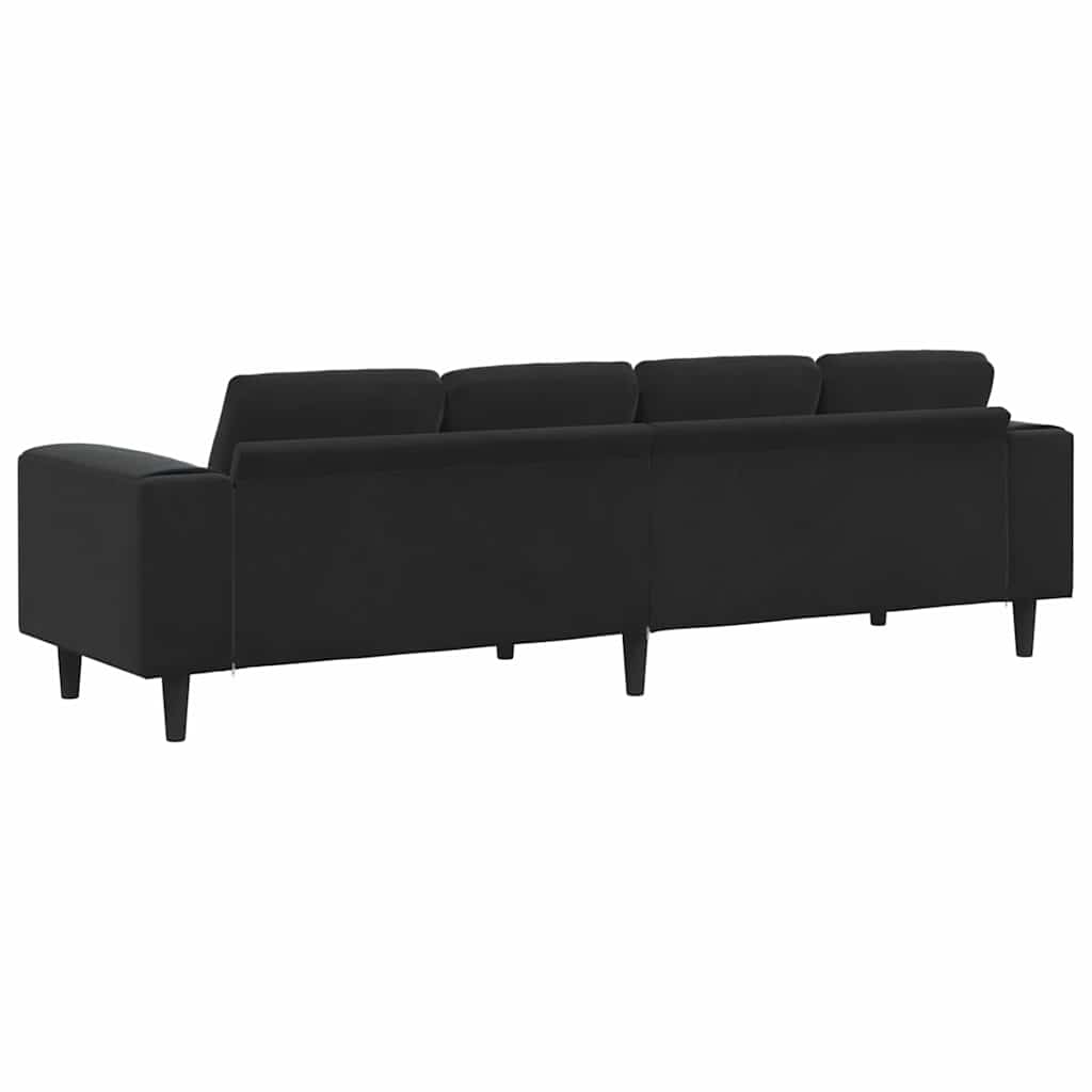 Nappali Kanapé Fekete 250 x 77 x 76 cm