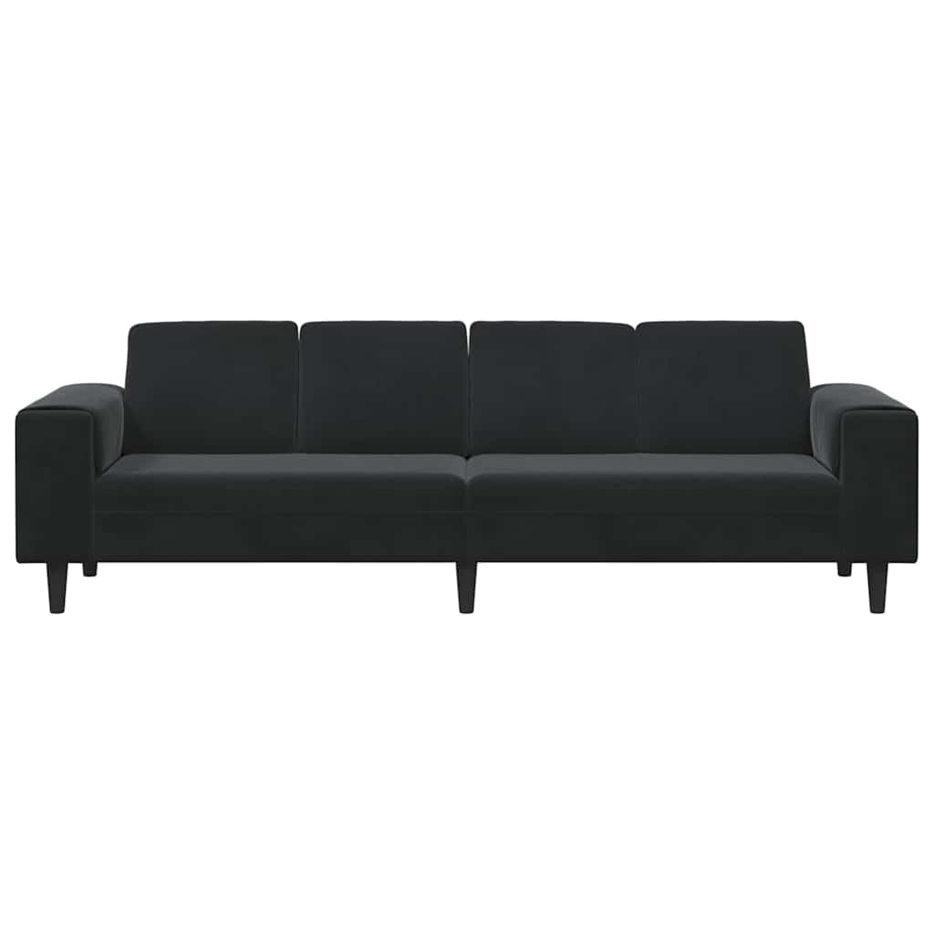 Nappali Kanapé Fekete 250 x 77 x 76 cm