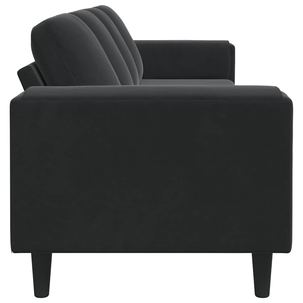 Nappali Kanapé Fekete 250 x 77 x 76 cm