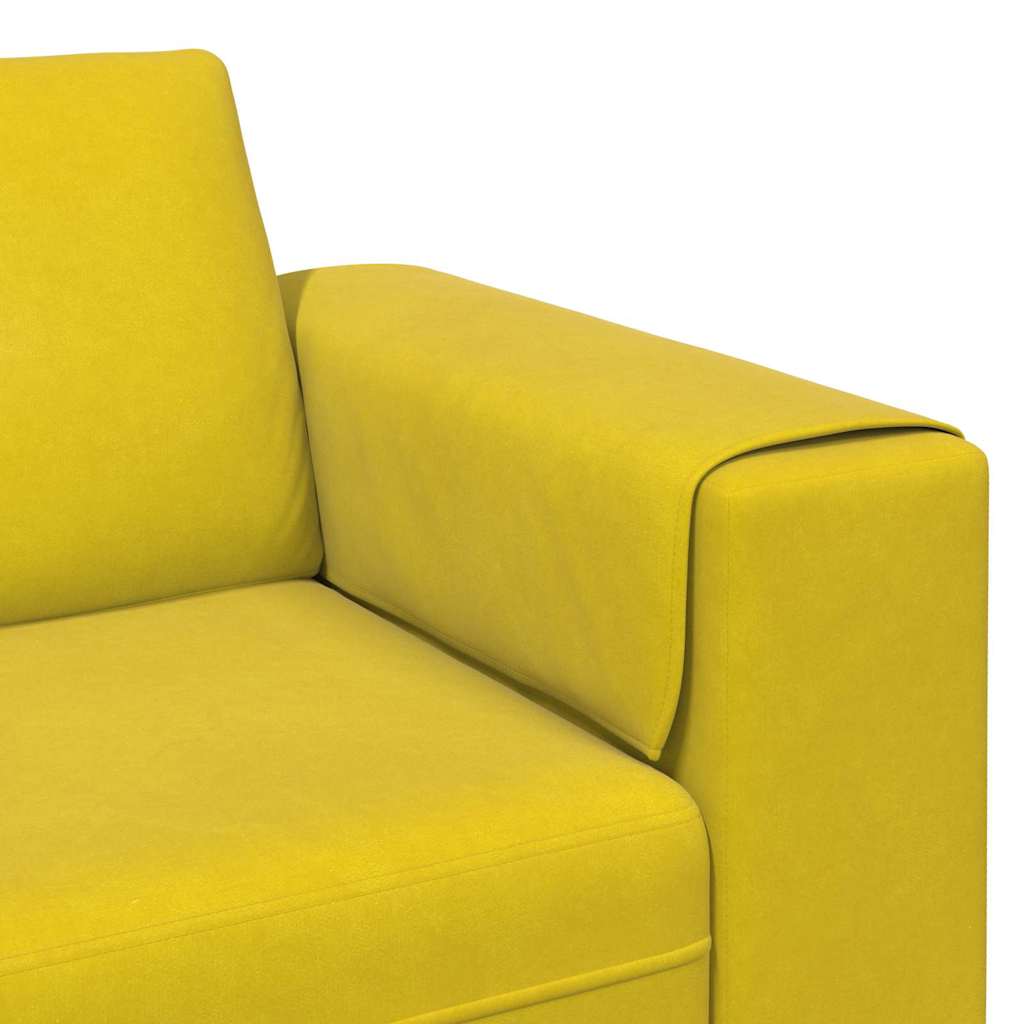 Nappali Kanapé Sárga 250 x 77 x 76 cm