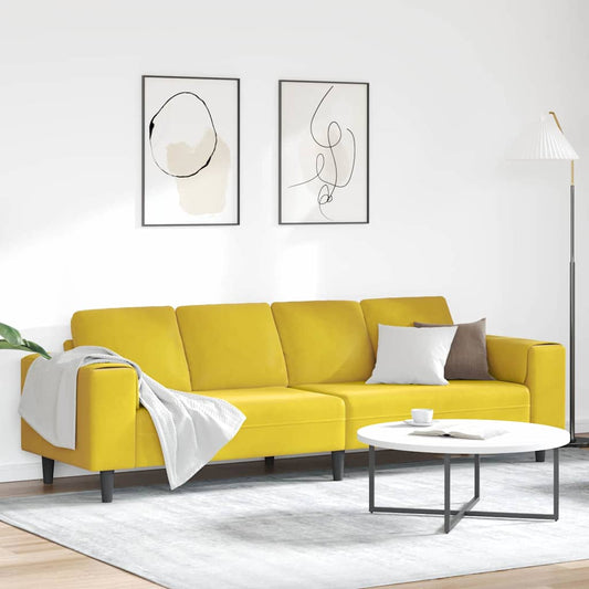 Nappali Kanapé Sárga 250 x 77 x 76 cm