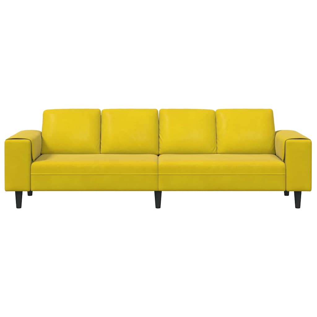 Nappali Kanapé Sárga 250 x 77 x 76 cm
