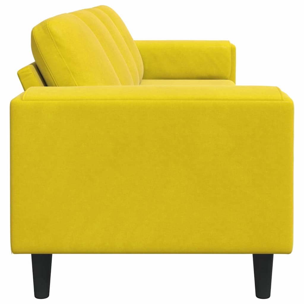 Nappali Kanapé Sárga 250 x 77 x 76 cm