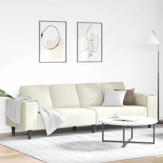 Nappali Kanapé Krém 250 x 77 x 76 cm