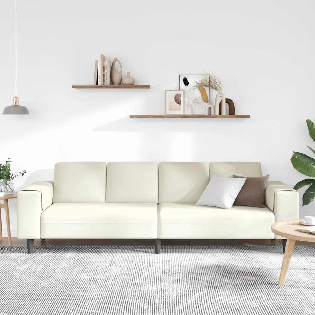 Nappali Kanapé Krém 250 x 77 x 76 cm