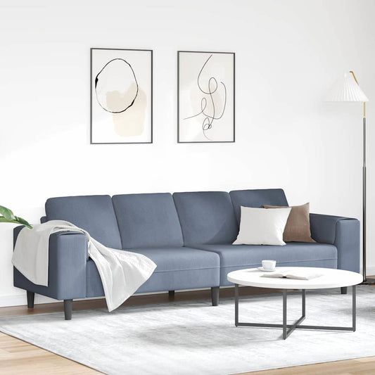 Kanapé Kék 250 x 77 x 76 cm Bársonyos szövet