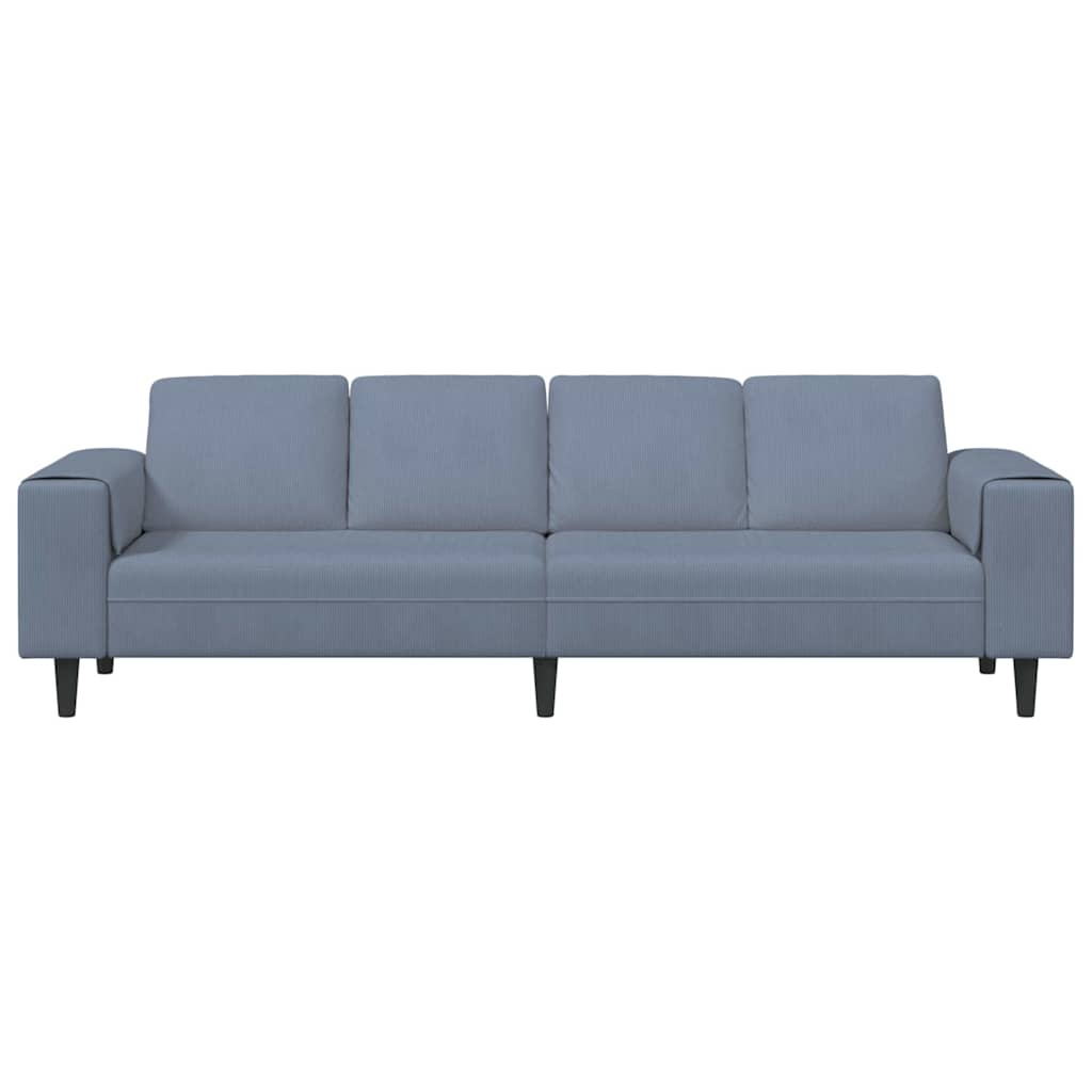 Kanapé Kék 250 x 77 x 76 cm Bársonyos szövet
