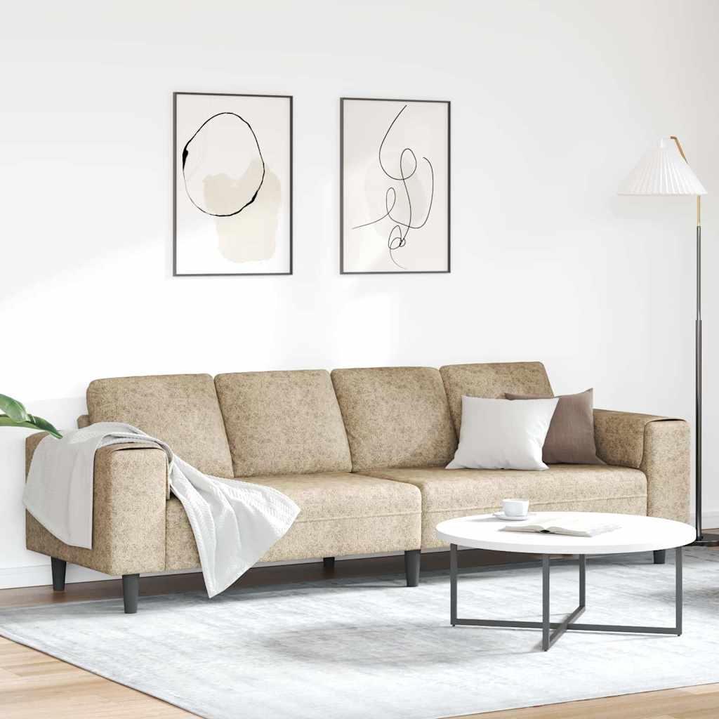 Nappali Kanapé Világosszürke 250 x 77 x 76 cm