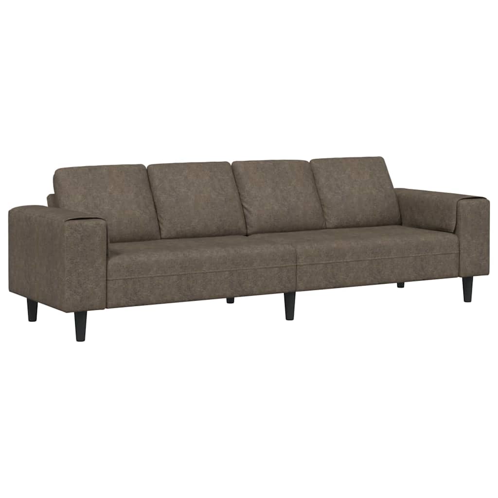 Nappali Kanapé Sötétszürke 250 x 77 x 76 cm