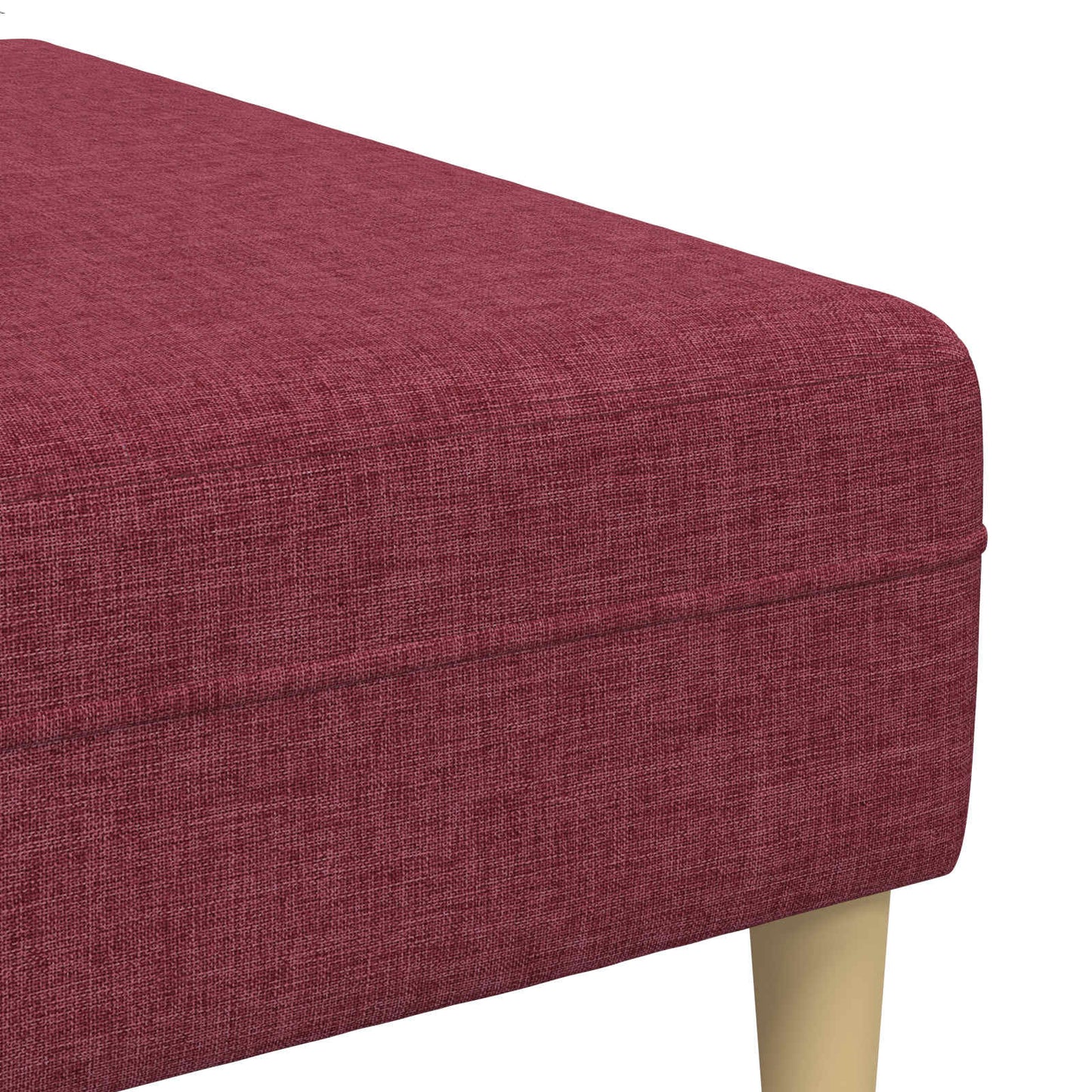 Nappali Kanapé 3 pcs Bordó 250 x 188 x 76 cm Poliészter