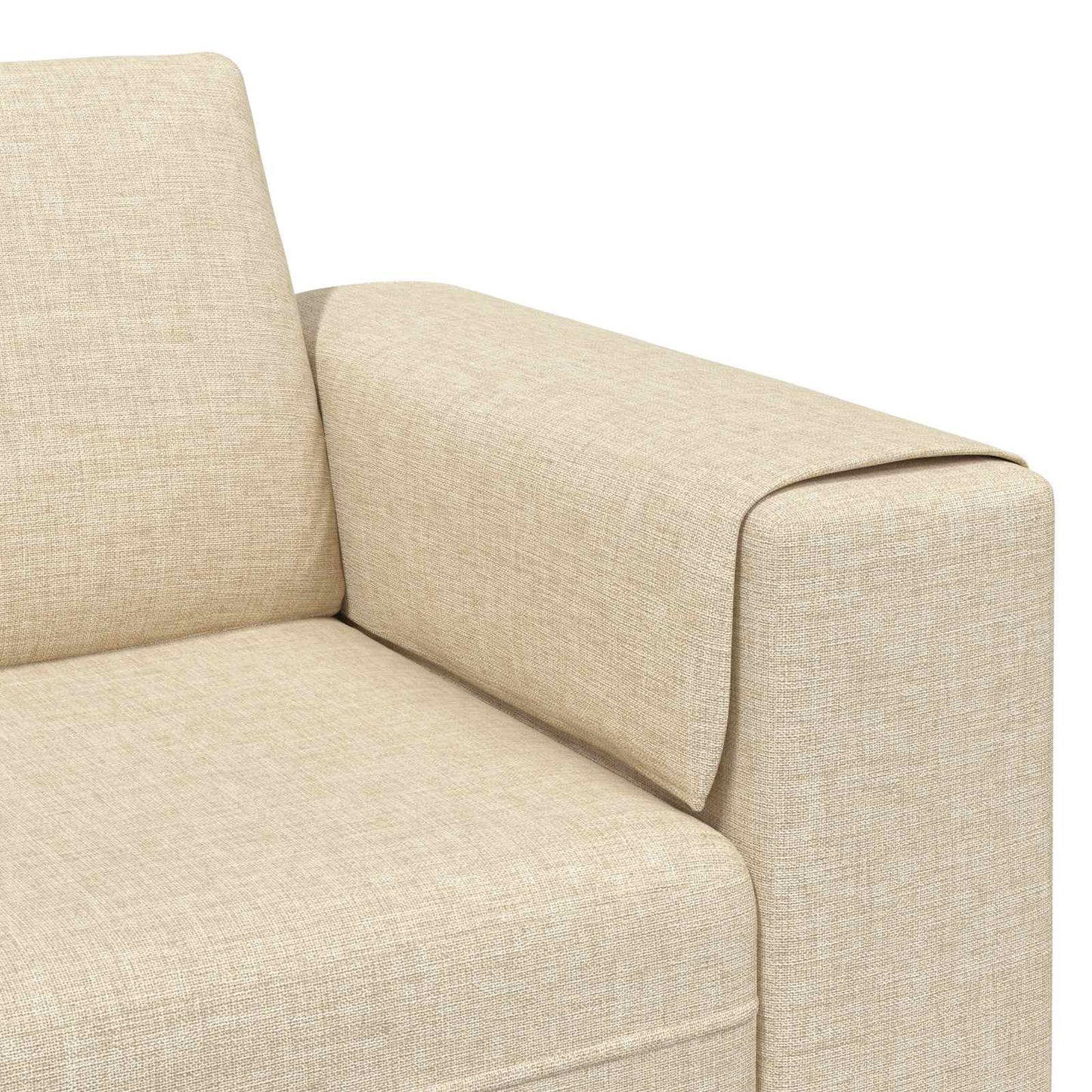Nappali Kanapé 3 pcs Krém Poliészter